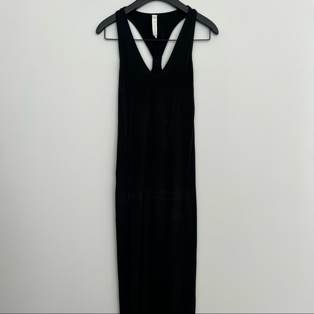 ARITZIA • Community Black Racerback Fitted Maxi Dress